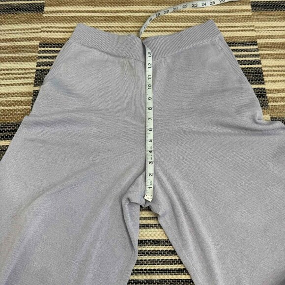 Free People FP Beach Nolan Knit Jogger Pants Linen Blend Purple Size Large - Picture 10 of 13